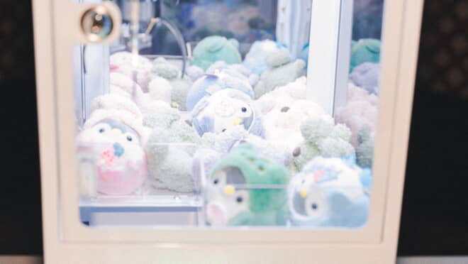 Customized Andora claw machine for an event
